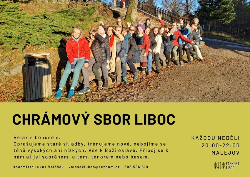 Chrámový sbor Liboc plakátek