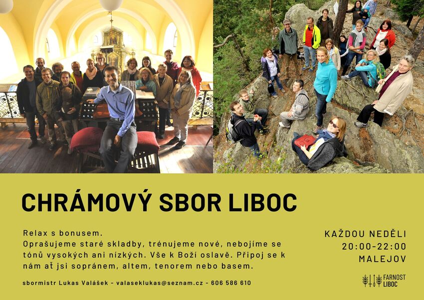 Chrámový sbor Liboc plakátek