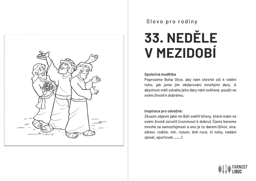 33. neděle v mezidobí 2023