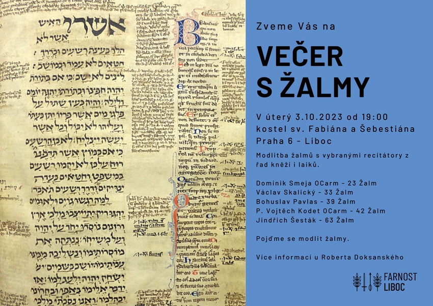 Večer s žalmy 2023 1