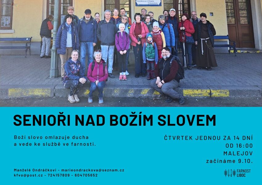 Senioři nad Božím slovem plakátek